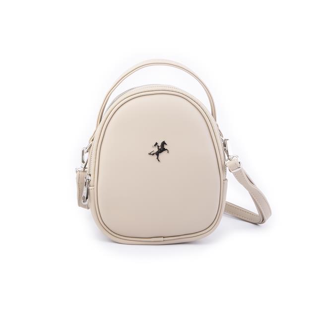 Nas Bag Mini  Kadın Sırt ,El  ve Omuz Çantası Dönüştürülebilir Tasarım Kum   Luna   (en:17cm ;boy :22cm) 