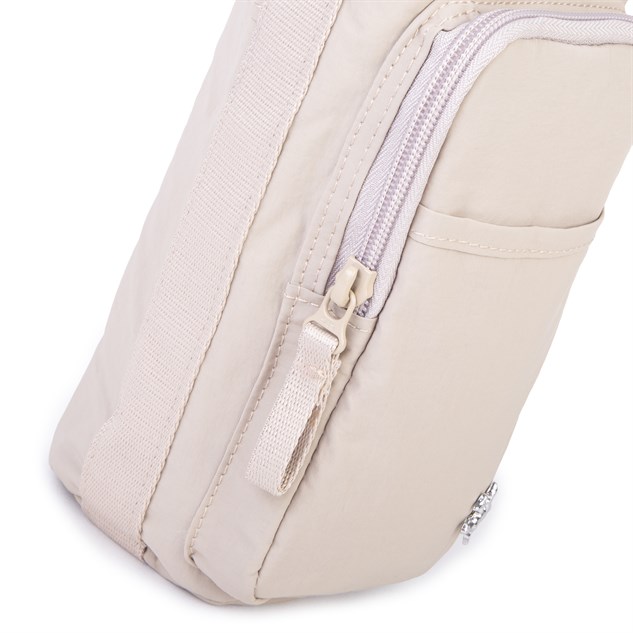 Nas Bag Mini Kadın Telefonluk Spor Şık Günlük Büzgülü El ve  Çapraz Çanta (en 20 cm ; boy 12 cm ) Kum