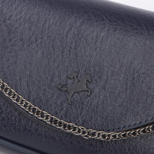 Nas Bag Mini Kapaklı Çapraz Çanta (en 20 cm , boy 12 cm) Lacivert Victoria
