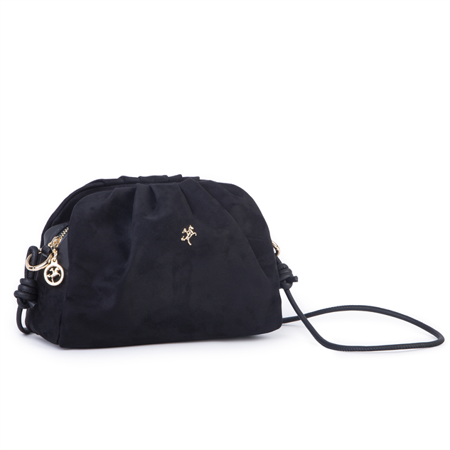 Nas Bag Mini Shopper Kadın Çapraz Çanta Siyah Süet