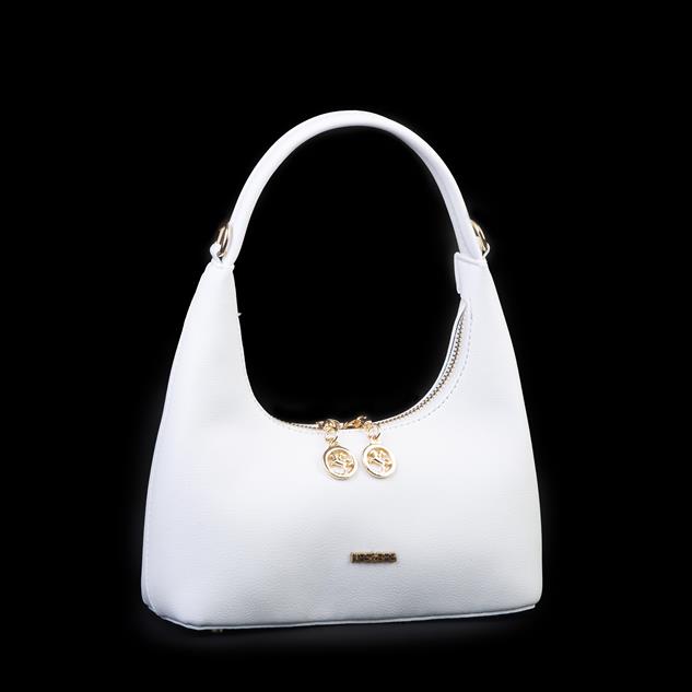 Nas Bag Mini Zincirli Omuz ve Çapraz Çanta Beyaz
