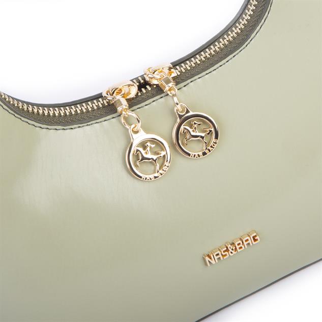 Nas Bag Mini Zincirli Omuz ve Çapraz Çanta Yeşil 
