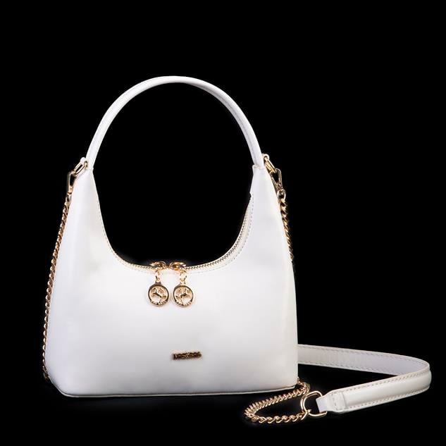 Nas Bag Mini Zincirli Omuz ve Çapraz Çanta krem