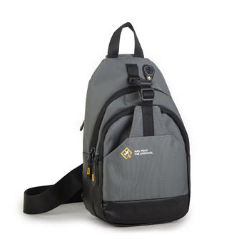 Nas Bag-Nas Polo  (Waterproof ) Outdoor Erkek Bel Ve Çapraz Body Bag Gri Antrasit