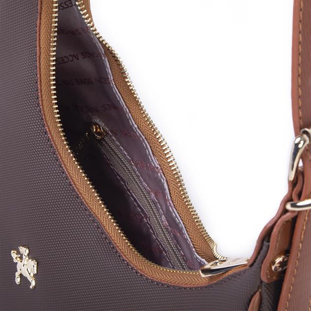 Nas Bag Omuz Çantası Ayarlanabilir Spor  Askılı Çapraz Çanta  Kahve Taba Lacste