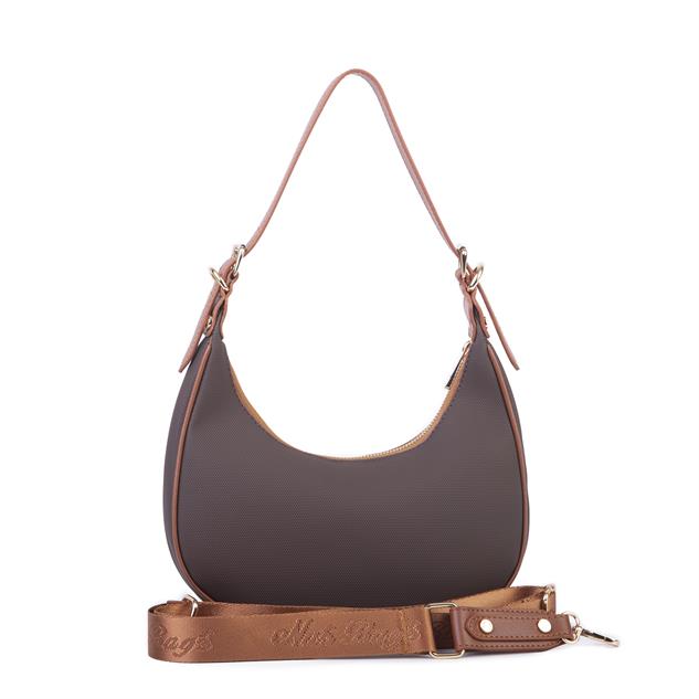 Nas Bag Omuz Çantası Ayarlanabilir Spor  Askılı Çapraz Çanta  Kahve Taba Lacste