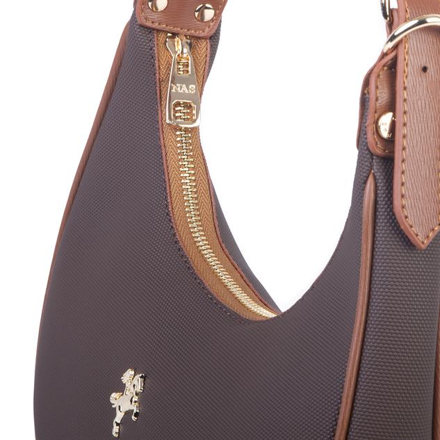 Nas Bag Omuz Çantası Ayarlanabilir Spor  Askılı Çapraz Çanta  Kahve Taba Lacste