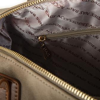 Nas Bag  Omuz Çantası Vizon Taba Raven