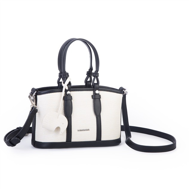 Nas Bag Premium 2 li Mini Set El ve Çapraz Çanta ile Cüzdan Takım Siyah