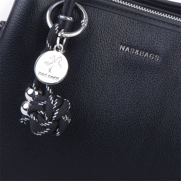 Nas Bag Premium 2li set Çanta El Omuz ve Çapraz Çanta Cüzdan Siyah
