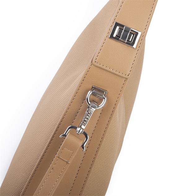 Nas Bag Premium 2li Set Kadın El Omuz ve Postacı Çantası ile Cüzdan Set Kum