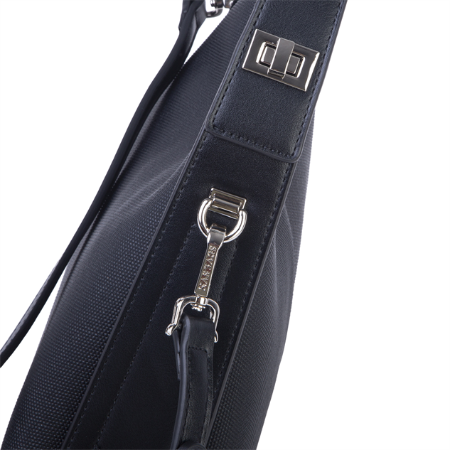 Nas Bag Premium 2li Set Kadın El Omuz ve Postacı Çantası ile Cüzdan Set Siyah