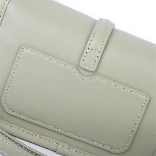 Nas Bag Premium Seri Mini 2li Set Çapraz El ve Cüzdan Seti Açık Yeşil