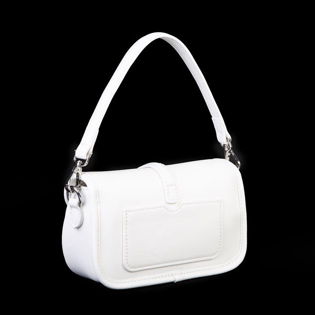 Nas Bag Premium Seri Mini 2li Set Çapraz El ve Cüzdan Seti Beyaz