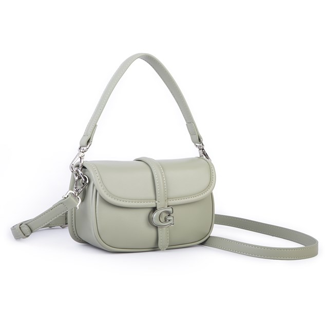 Nas Bag Premium Seri Mini 2li Set Çapraz El ve Cüzdan Seti Açık Yeşil