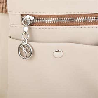 Nas Bag Sırt Çantası ve Omuz Çantası Dönüştürülebilir Tasarımlı Ürün Mini Ayrılabilir  Çapraz Çantalı Kum  Taba Buzzy  (33x33 cm Ebatındadır)