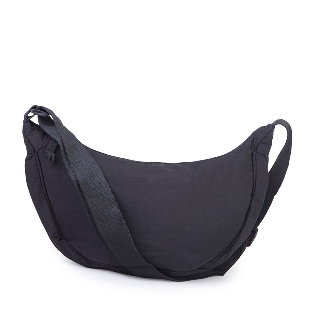 Nas Bag Ultra Hafif Kadın Spor Günlük Nas Bag Minimalist Günlük Ayarlanabilir Askılı Mini Hobo Çanta (en 25 cm ;boy 22 cm ) Siyah
