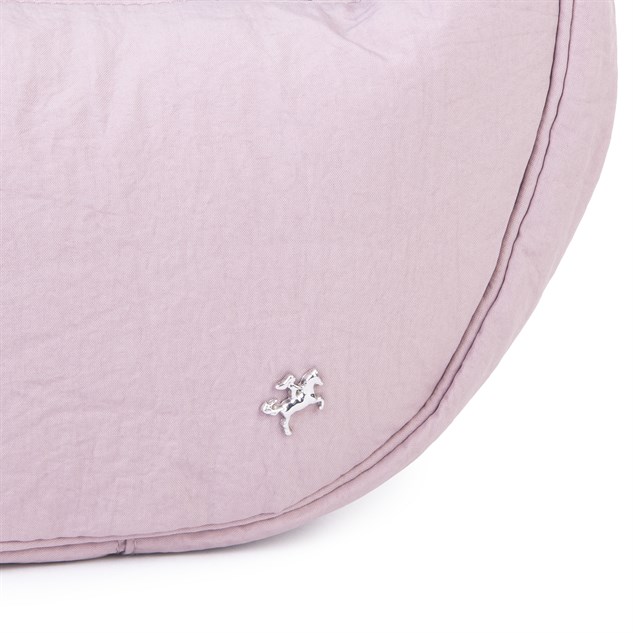 Nas Bag Ultra Hafif Kadın Spor Günlük Nas Bag Minimalist Günlük Ayarlanabilir Askılı Mini Hobo Çanta (en 25 cm ;boy 22 cm ) Pudra