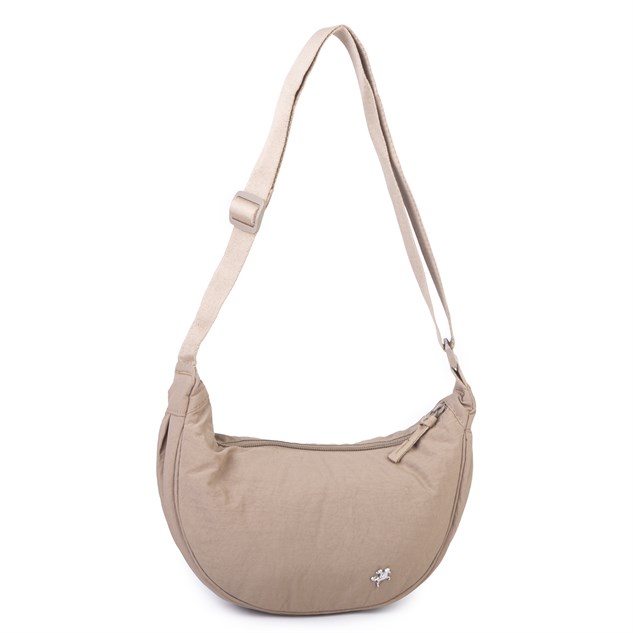 Nas Bag Ultra Hafif Kadın Spor Günlük Nas Bag Minimalist Günlük Ayarlanabilir Askılı Mini Hobo Çanta (en 25 cm ;boy 22 cm ) Vizon
