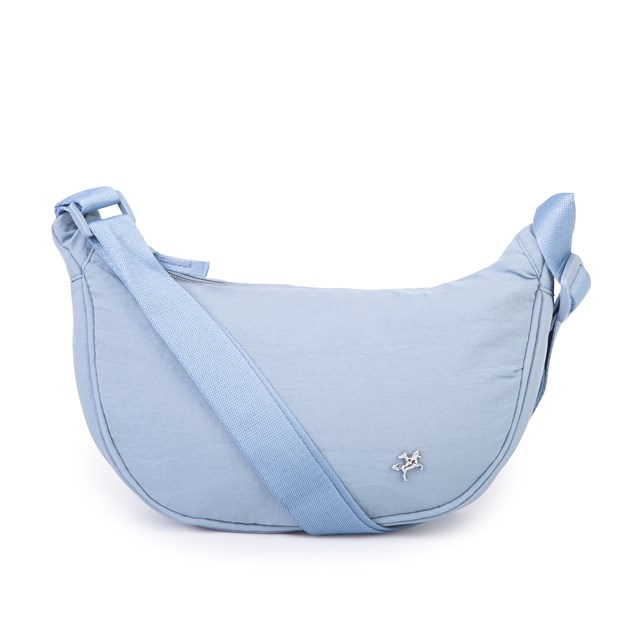 Nas Bag Ultra Hafif Kadın Spor Günlük Nas Bag Minimalist Günlük Ayarlanabilir Askılı Mini Hobo Çanta (en 25 cm ;boy 22 cm ) Mavi