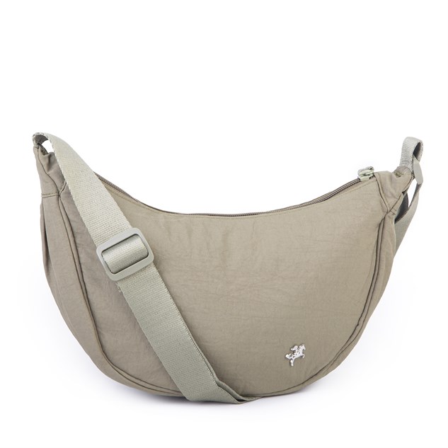 Nas Bag Ultra Hafif Kadın Spor Günlük Nas Bag Minimalist Günlük Ayarlanabilir Askılı Mini Hobo Çanta (en 25 cm ;boy 22 cm ) Haki