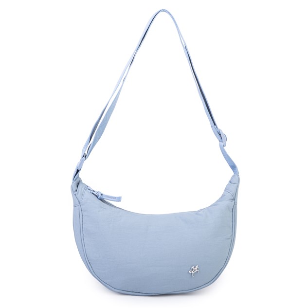 Nas Bag Ultra Hafif Kadın Spor Günlük Nas Bag Minimalist Günlük Ayarlanabilir Askılı Mini Hobo Çanta (en 25 cm ;boy 22 cm ) Mavi