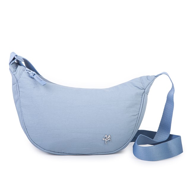 Nas Bag Ultra Hafif Kadın Spor Günlük Nas Bag Minimalist Günlük Ayarlanabilir Askılı Mini Hobo Çanta (en 25 cm ;boy 22 cm ) Mavi