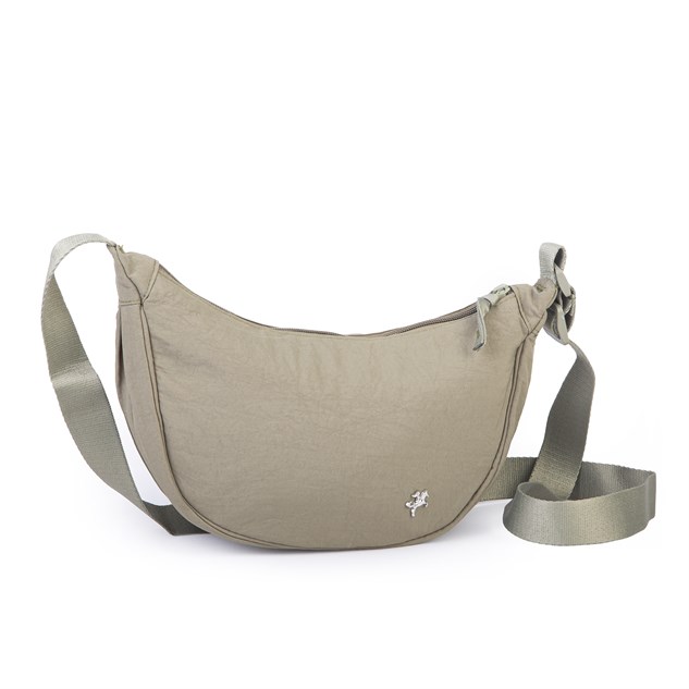 Nas Bag Ultra Hafif Kadın Spor Günlük Nas Bag Minimalist Günlük Ayarlanabilir Askılı Mini Hobo Çanta (en 25 cm ;boy 22 cm ) Haki