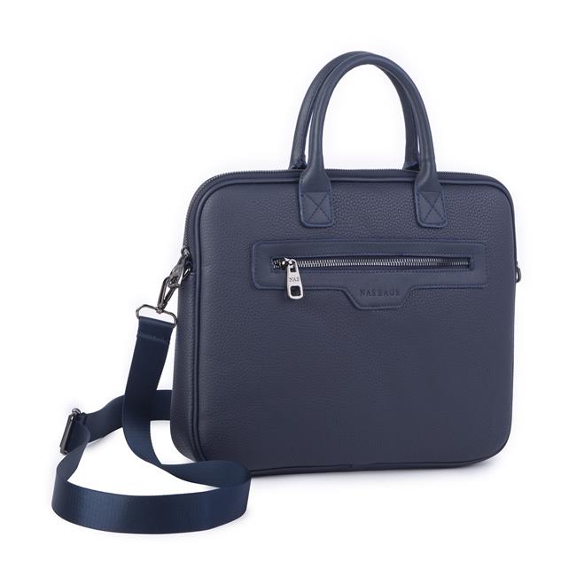 Nas Bag Unisex Business Bag Laptop ve Evrak Çantası El ve Çapraz Çanta Lacivert  Belinda 