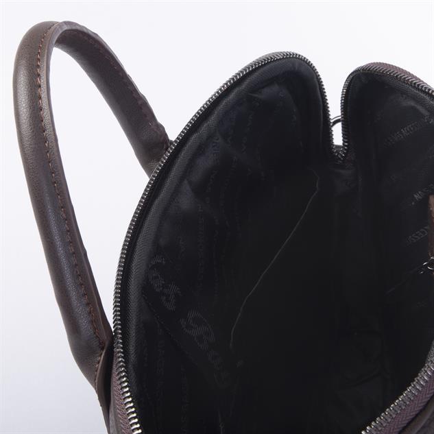 Nas Bag Unisex Business Bag Laptop ve Evrak Çantası El ve Çapraz Çanta Kahve  Belinda 