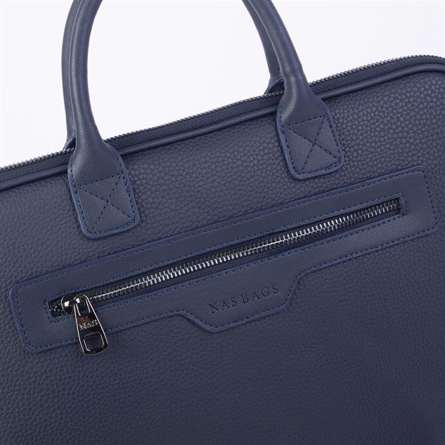 Nas Bag Unisex Business Bag Laptop ve Evrak Çantası El ve Çapraz Çanta Lacivert  Belinda 