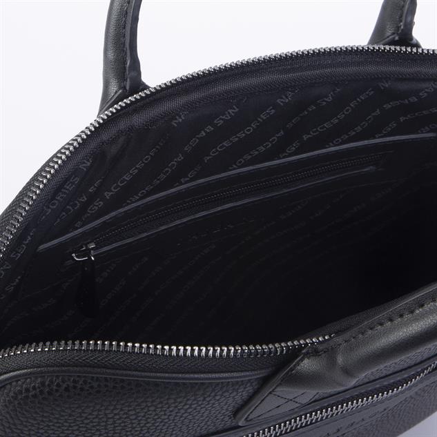 Nas Bag Unisex Business Bag Laptop ve Evrak Çantası El ve Çapraz Çanta Siyah   Belinda 
