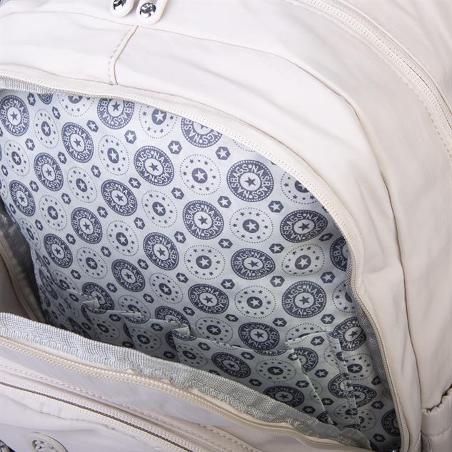 Nas Bag Unisex Büyük Boy Çok Gözlü Hafif Sırt Çantası Bej