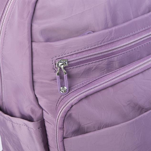 Nas Bag Unisex Büyük Boy Çok Gözlü Su Geçirmez Sırt Çantası Mor 