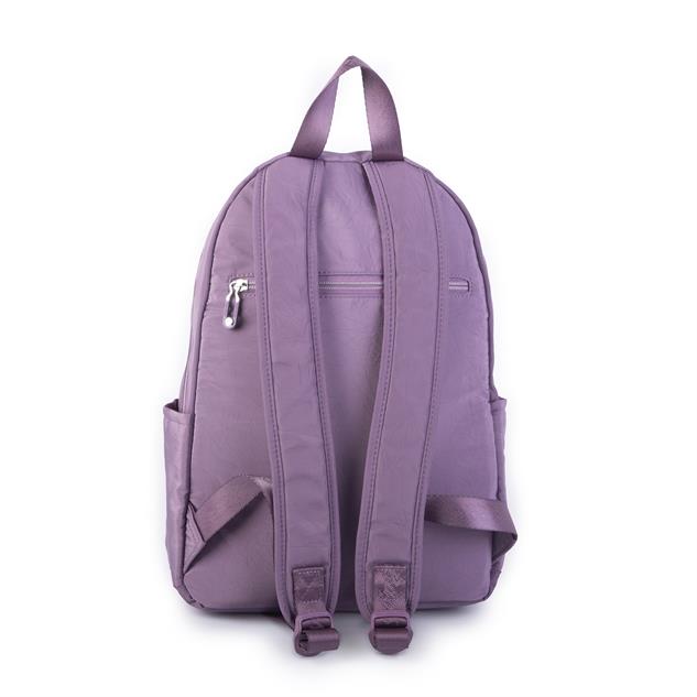 Nas Bag Unisex Büyük Boy Çok Gözlü Su Geçirmez Sırt Çantası Mor 