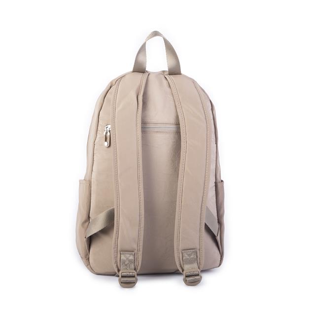 Nas Bag Unisex Büyük Boy Çok Gözlü Su Geçirmez Sırt Çantası Vizon 