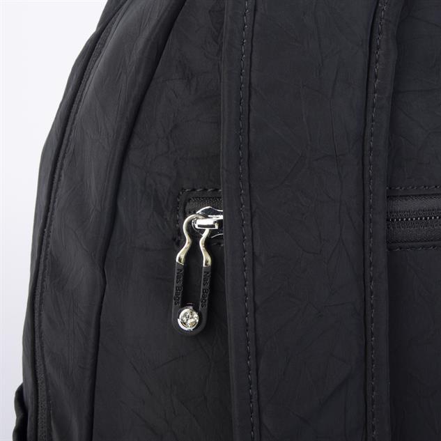 Nas Bag Unisex Büyük Boy Çok Gözlü Su Geçirmez Sırt Çantası Siyah