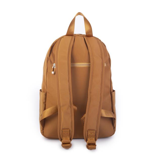 Nas Bag Unisex Büyük Boy Çok Gözlü Su Geçirmez Sırt Çantası Hardal