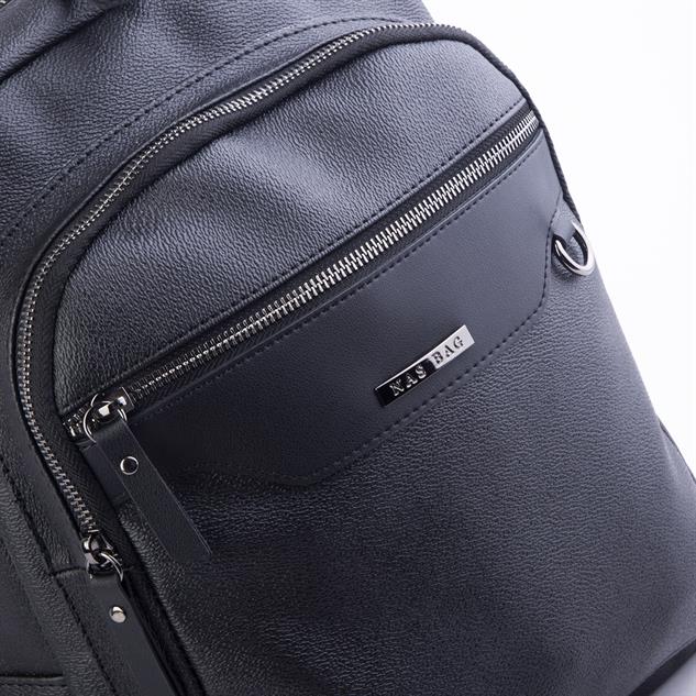 Nas Bag Unisex Büyük Boy Sırt Çantası Tablet Koruma Tasarımı Siyah Mercan 