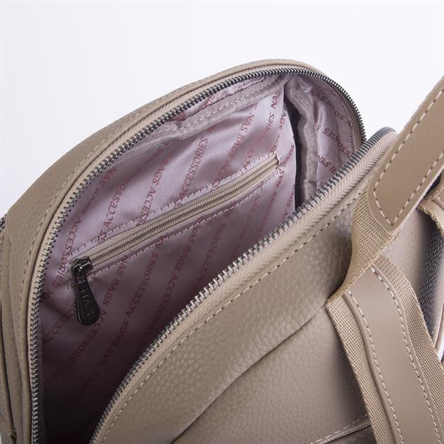 Nas Bag Unisex Büyük Boy Sırt Çantası Tablet Koruma Tasarımı Vizon  Belinda 