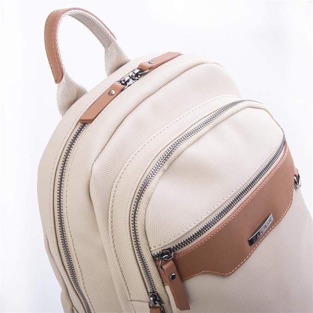 Nas Bag Unisex Büyük Boy Sırt Çantası Tablet Koruma Tasarımı Kum Taba Lacst  (en :32 cm ; boy :38)