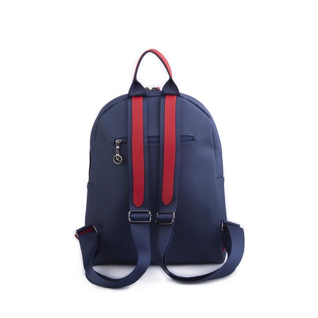 Nas Bag Unisex Büyük Boy Sırt Çantası Tablet Koruma Tasarımı Lacivert Kırmızı Lacst