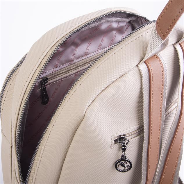 Nas Bag Unisex Büyük Boy Sırt Çantası Tablet Koruma Tasarımı Kum Taba Lacst  (en :32 cm ; boy :38)