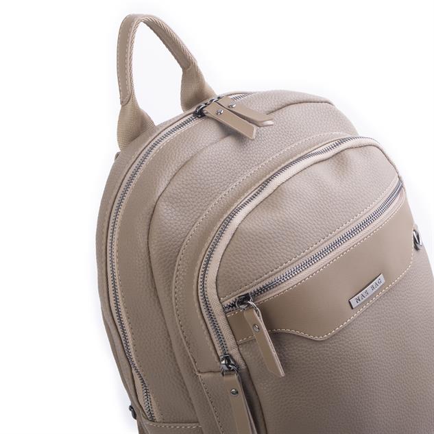 Nas Bag Unisex Büyük Boy Sırt Çantası Tablet Koruma Tasarımı Vizon  Belinda 