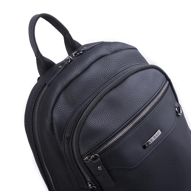 Nas Bag Unisex Büyük Boy Sırt Çantası Tablet Koruma Tasarımı Siyah Belinda