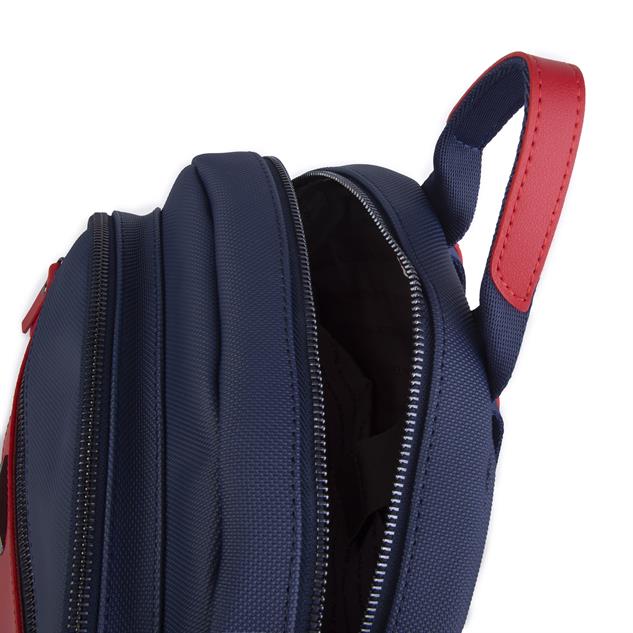 Nas Bag Unisex Büyük Boy Sırt Çantası Tablet Koruma Tasarımı Lacivert Kırmızı Lacst