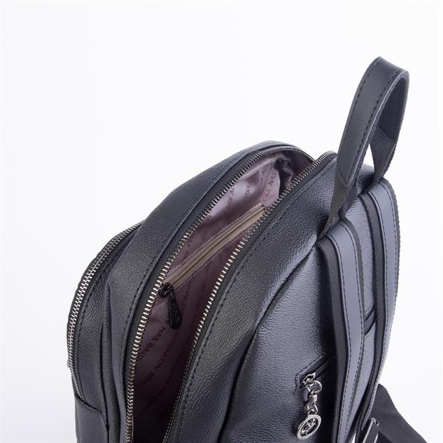 Nas Bag Unisex Büyük Boy Sırt Çantası Tablet Koruma Tasarımı Siyah Mercan 