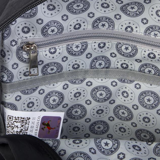 Nas Bag Unisex Büyük Boy Su Geçirmez Çok Gözlü Extra Hafif Sportif Sırt Çantası Siyah