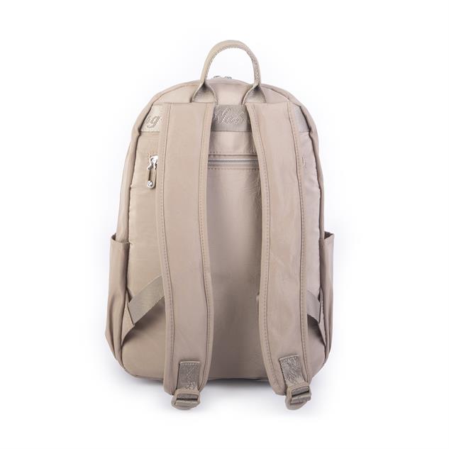 Nas Bag Unisex Büyük Boy Su Geçirmez Çok Gözlü Extra Hafif Sportif Sırt Çantası Vizon 