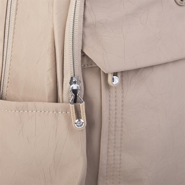 Nas Bag Unisex Büyük Boy Su Geçirmez Çok Gözlü Extra Hafif Sportif Sırt Çantası Vizon 